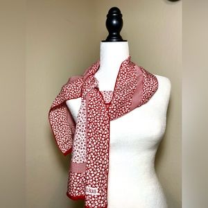 BILLBLASS Scarf Pure Red White Floral